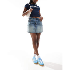 Levi’s Icon Vintage Denim Skirt Size 31 Blue NWT